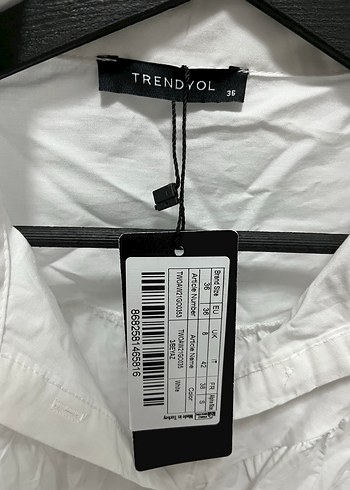 Beyaz Kısa Kollu Keten Gömlek - Görsel 2