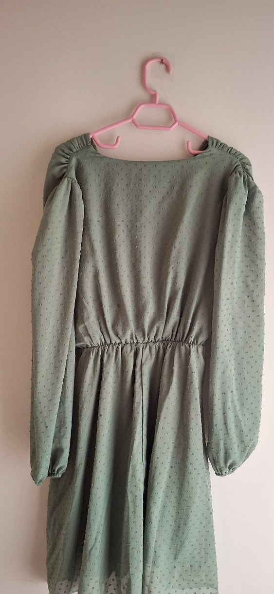 yeşil Uzun Kollu V Yaka He - Görsel 2