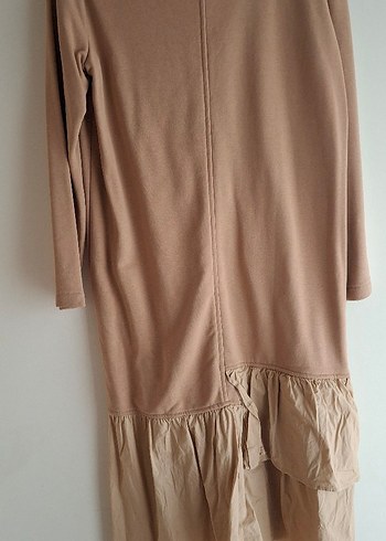 Bej Uzun Kollu Hamile Tunik - Görsel 2