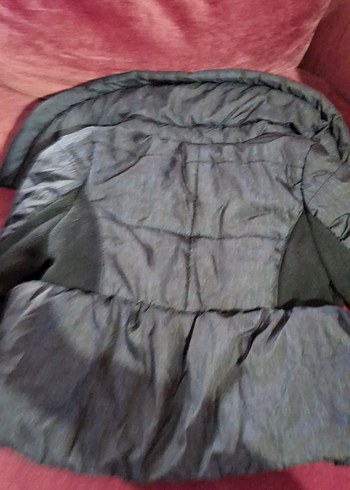 Düğmeli Siyah Mini Kadın Kışlık Mont - Görsel 3