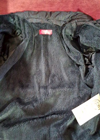 Düğmeli Siyah Mini Kadın Kışlık Mont - Görsel 2