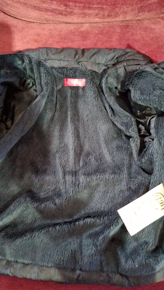 Düğmeli Siyah Mini Kadın Kışlık Mont - Görsel 2