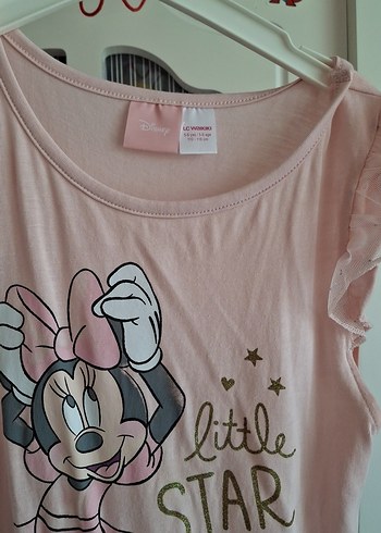 LC Waikiki Pembe Renk Kız Çocuk Baskılı Elbise