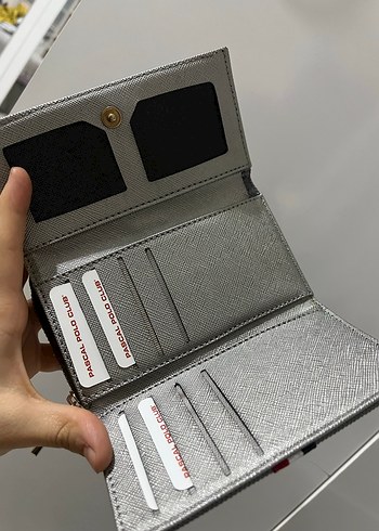 Pascal polo club Gri Metal Tokalı Kadın Cüzdanı - Görsel 2