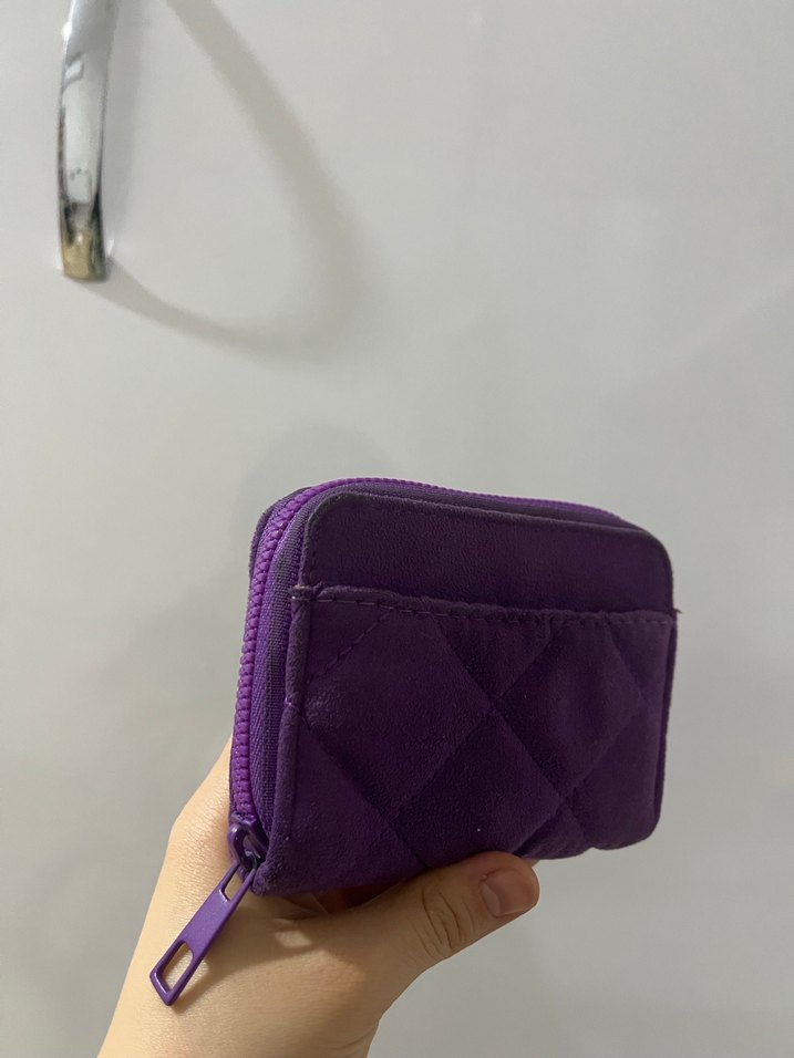 Mor Kapitone Desenli Kadın Cüzdan - Görsel 2