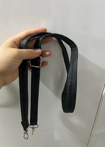 Siyah Deri Kemerli The Tote Bag Omuz Çantası - Görsel 5