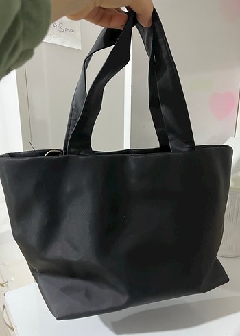Siyah Deri Kemerli The Tote Bag Omuz Çantası - Görsel 3