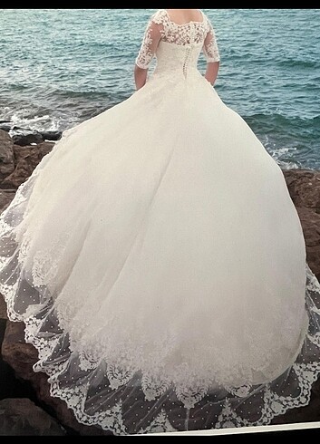 Gelinlik özel dikim sadece bı kere giyildi - Görsel 3