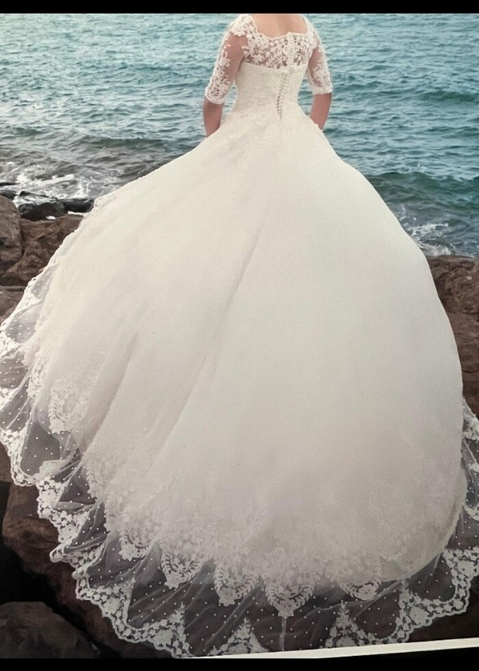 Gelinlik özel dikim sadece bı kere giyildi - Görsel 3