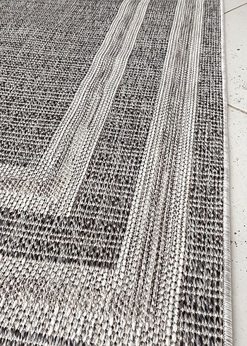 Diger Gri Çağdaş Desensiz Halı sisal