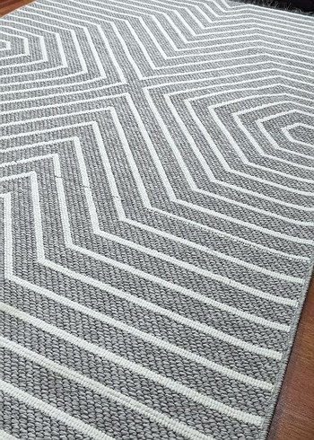Beden Gri Çağdaş bukle makine halisi Kilim