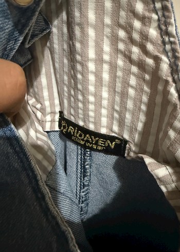 Kız Çocuk Kot Askılı Bol Kesim Tulum - Görsel 5