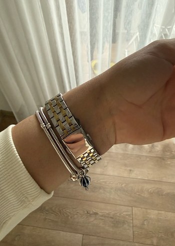 Kadın Gri Modern Klasik Kemerli Kol Saati - Görsel 2