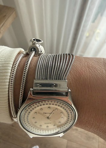 Modern Klasik Gri Kadın Kol Saati - Görsel 7