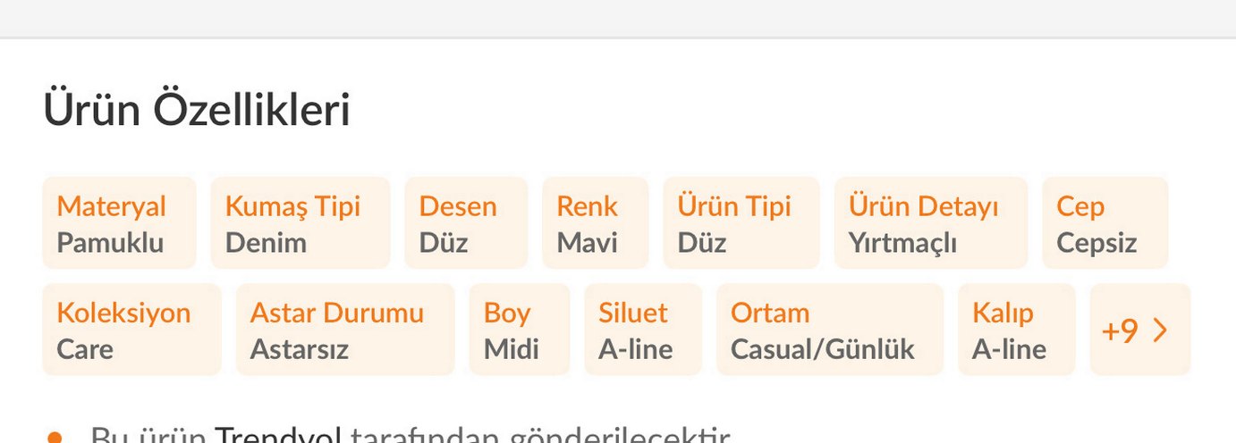 Düğmeli Midi Denim Etek - Görsel 4