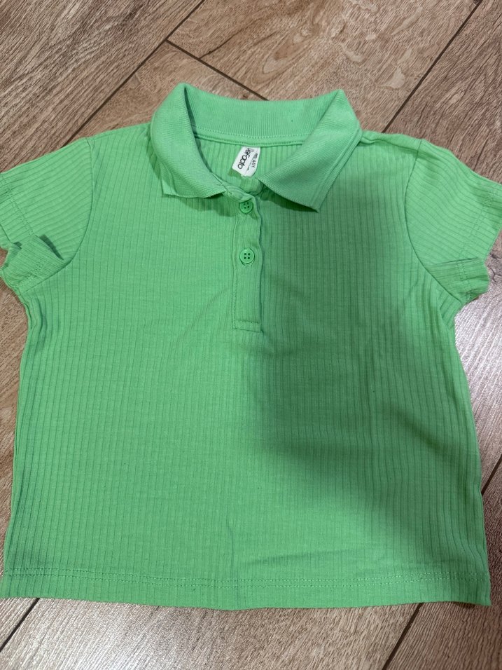 Kısa Kollu Yeşil Bebek Kız Takımı - Görsel 3