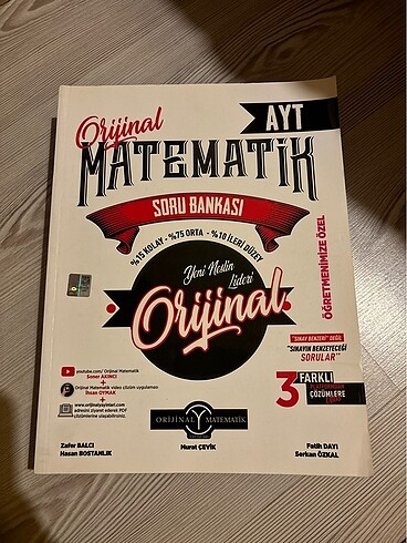 ORİJİNAL AYT MATEMATİK SORU BANKASI