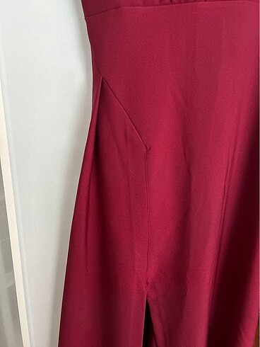 m Beden bordo Renk trendyolmilla murdum gece elbisesi
