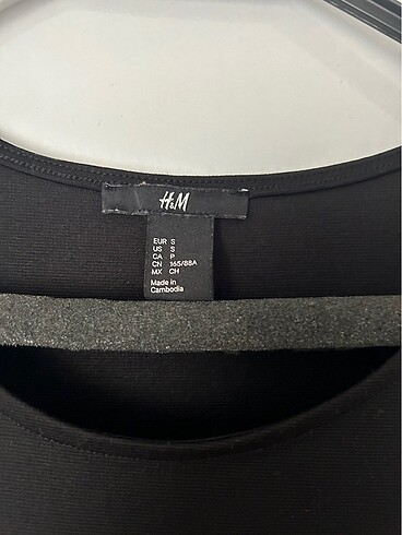 H&M hm siyah kisa gunluk elbise