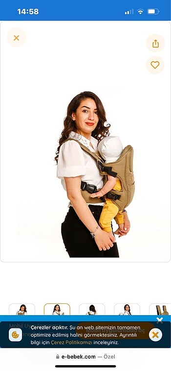  Beden haki Renk Baby plus kanguru