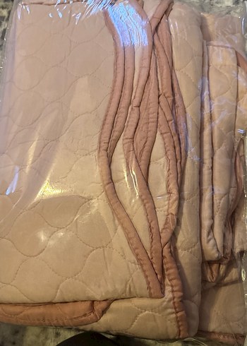 Pastel Pembe Düz Yatak Örtüsü - Görsel 3