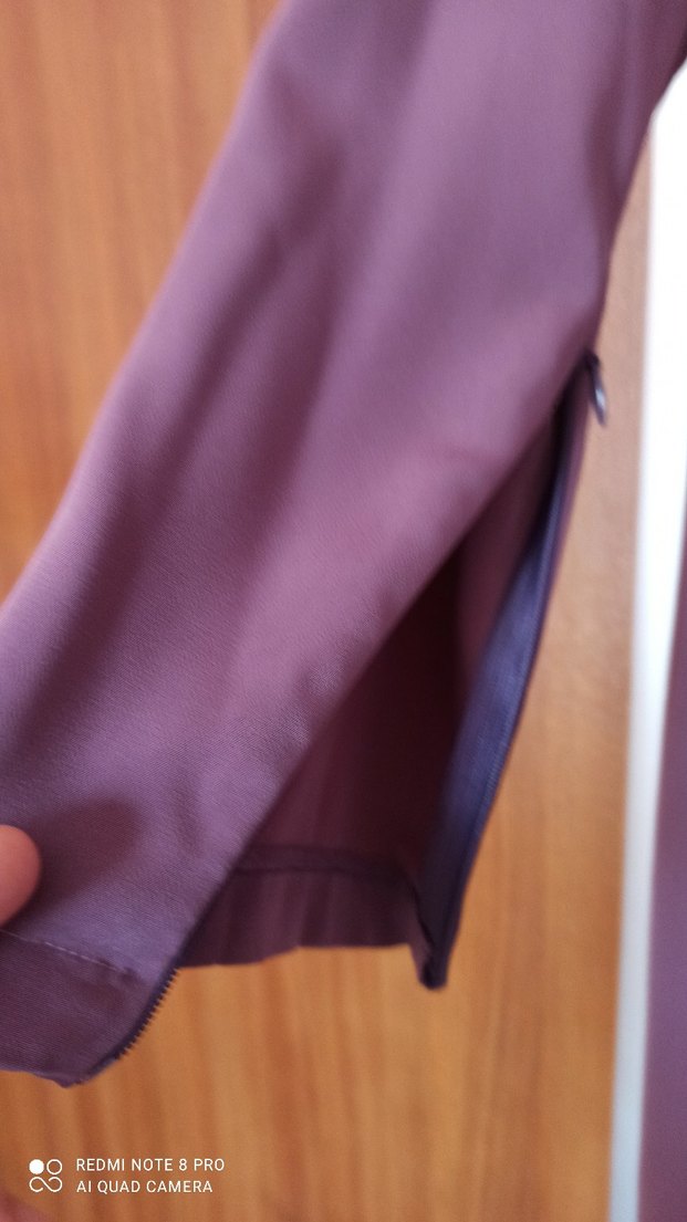 Mor Uzun Kollu Salaş Kadın Tunik - Görsel 3