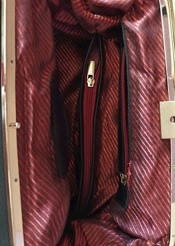 Klasik Siyah Yılan Derisi Desenli Deri Çanta - Görsel 3