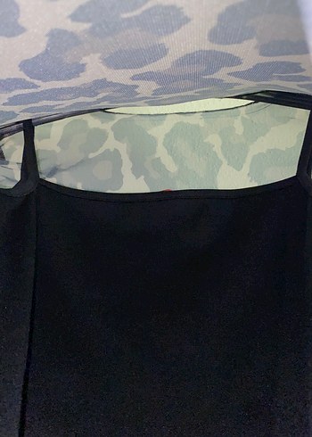 Kahverengi Leopar Desenli Uzun Elbise - Görsel 4