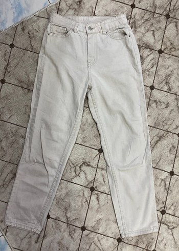 Bej Renkli  Kadın Kot Pantolon - Görsel 4