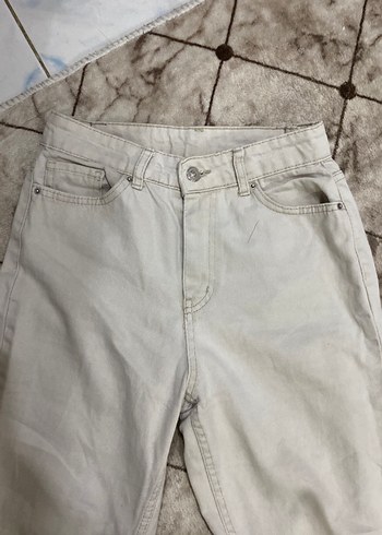 Bej Renkli  Kadın Kot Pantolon - Görsel 5