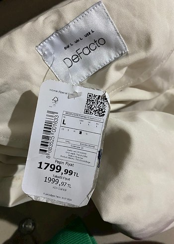 Beyaz Midi Trençkot Kadın - Görsel 4