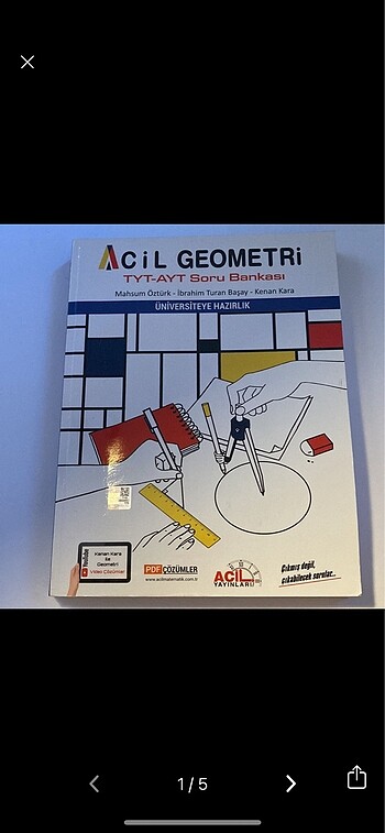 Acil Yayınları Tyt Ayt Geometri Soru Bankası