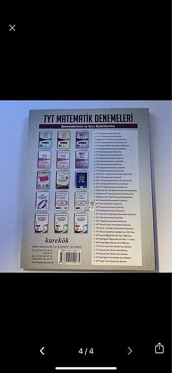  Beden Renk Karekök Yayınları Tyt Matematik Denemeleri