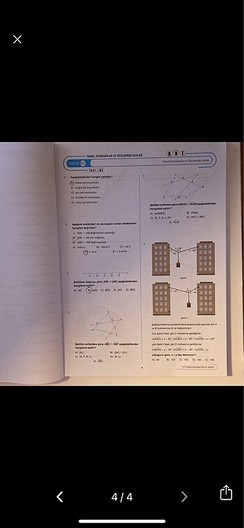  Beden Açı Yayınları Tyt Geometri Soru Bankası