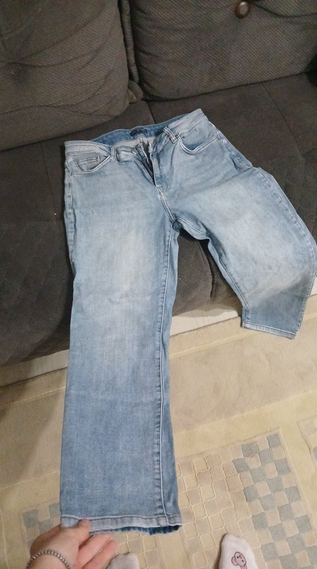 Açık Mavi Rahat Kesim Denim Jean — görsel 2/7