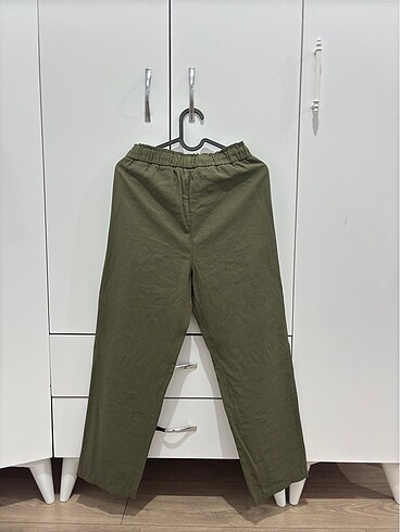 xs Beden Mango Haki Pantolon