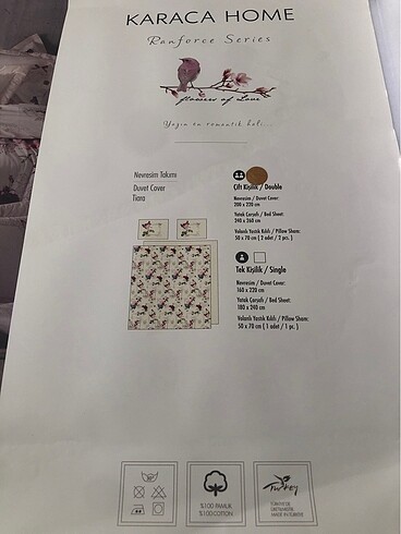 Karaca çift kişilik nevresim takımı - Görsel 6