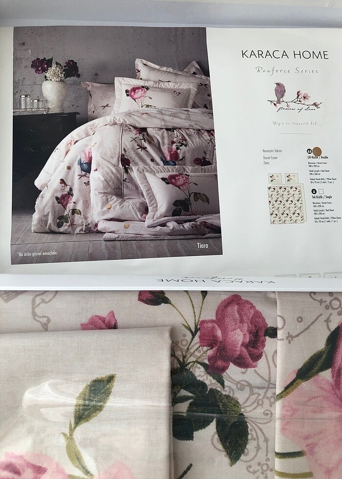 Karaca çift kişilik nevresim takımı - Görsel 2