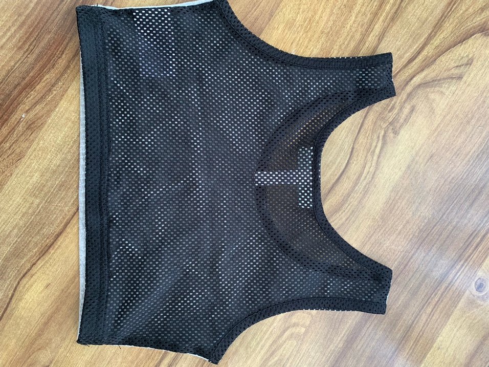 Gri Baskılı Kemerli Crop Atlet - Görsel 2