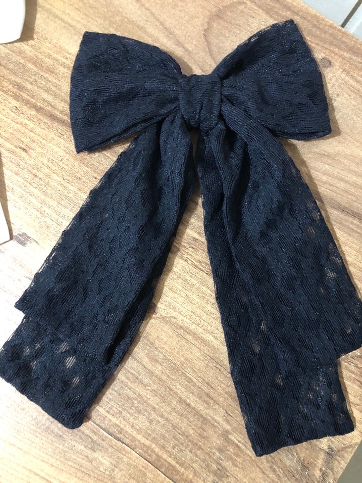 Parlak Kırmızı Büyük Fiyonk Saç Aksesuarı - Görsel 3