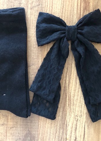 Fiyonk toka ve dizaltı çorap seti - Görsel 4