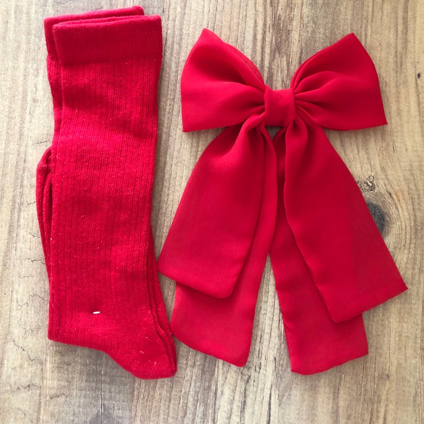Fiyonk toka ve dizaltı çorap seti - Görsel 3