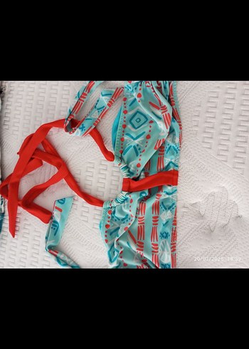 Renkli Bohem Kadın Bikini Takımı - Görsel 8