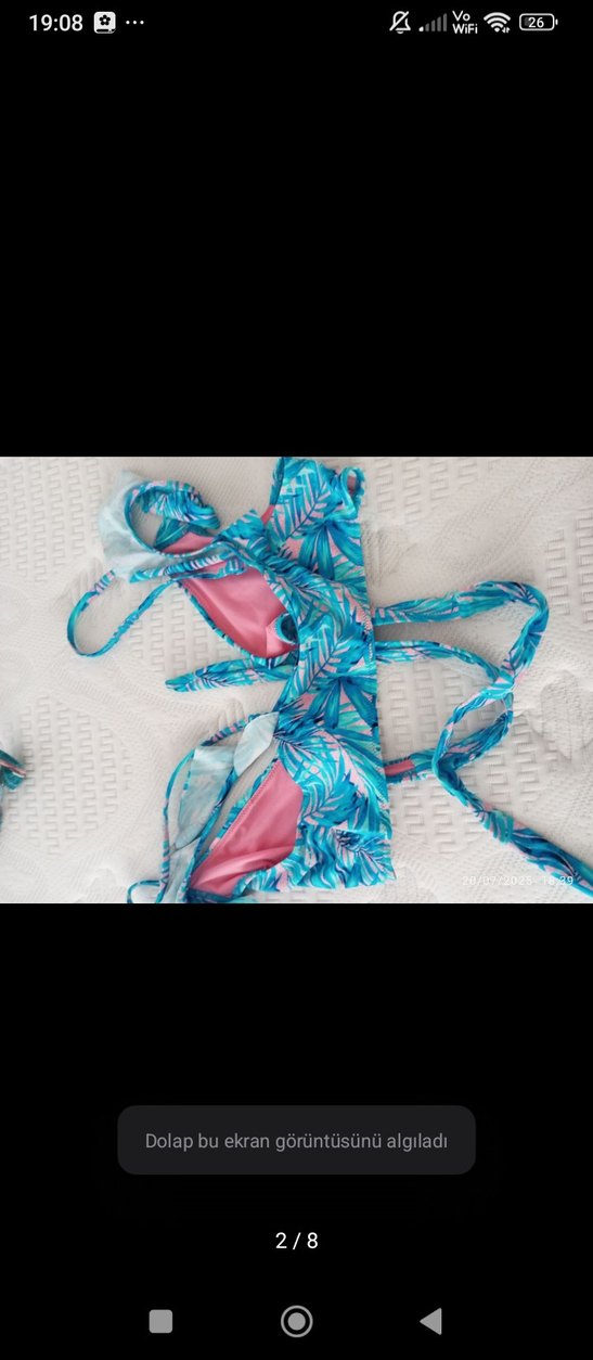 Renkli Bohem Kadın Bikini Takımı - Görsel 2