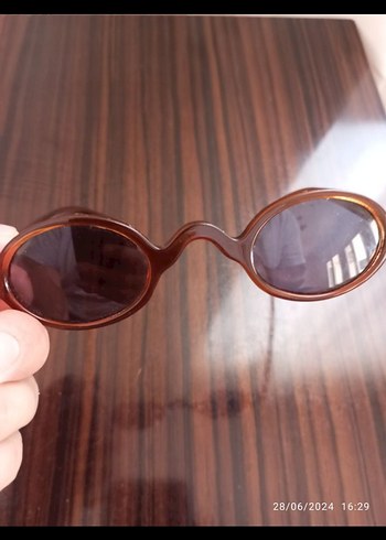 Şeffaf Kahverengi Vintage Kadın Gözlüğü - Görsel 3