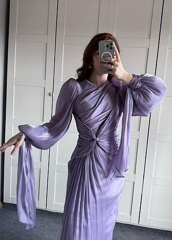 Kelebek model abiye elbise