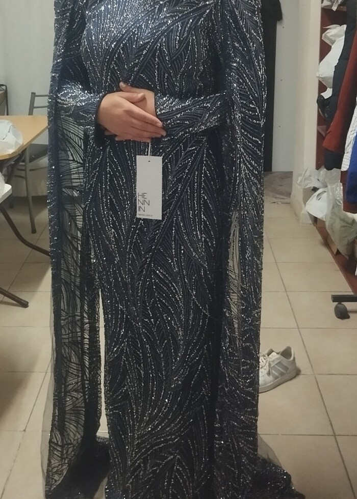 Hennin tesettur abiye - Görsel 2