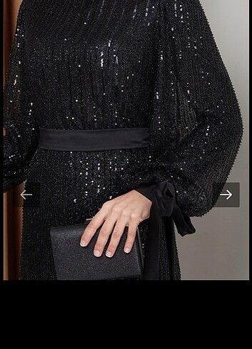 Tesettür taşlı abiye - Görsel 4