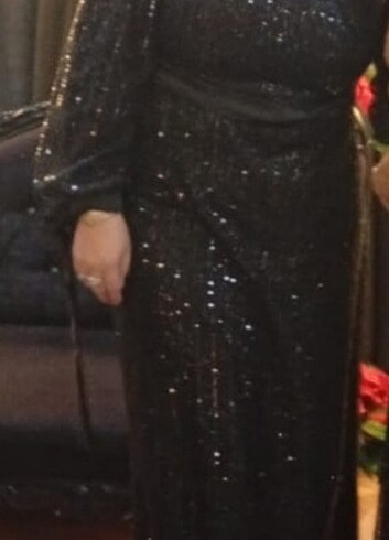 Tesettür taşlı abiye - Görsel 6