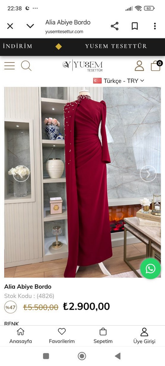 Bordo Drapeli Uzun Abiye Elbise - Görsel 2